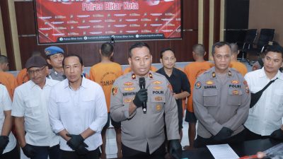 Operasi Pekat Semeru 2025, Polres Blitar Kota Amankan 13 Tersangka dalam Dua Pekan, Kasus Penganiayaan Mendominasi