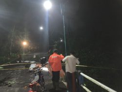 Talut Jembatan Brenggolo Ambles, Akses Jalan Ditutup Sementara