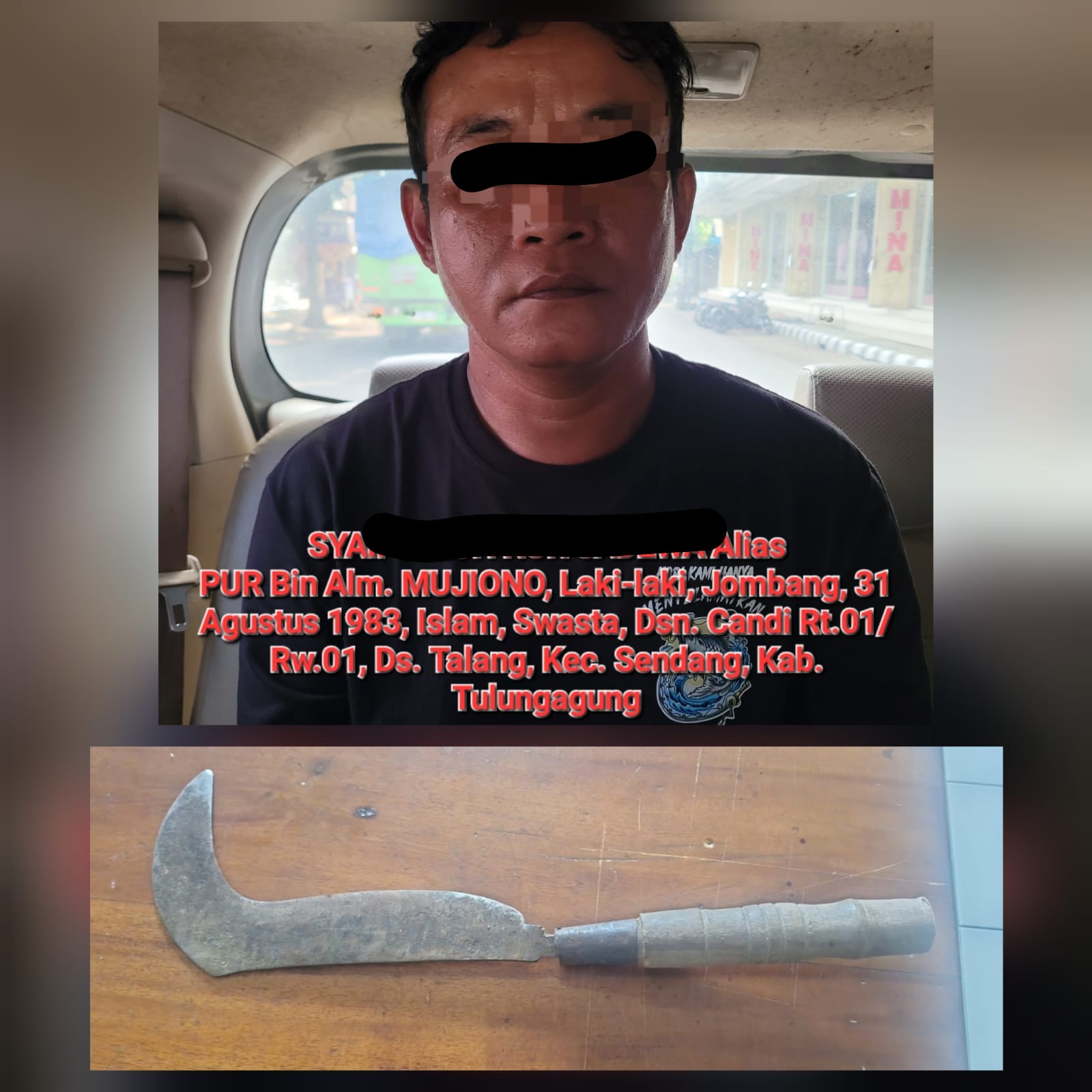 Tiga Tahun Buron! Pelaku Penganiayaan Berat di Tulungagung Akhirnya Ditangkap