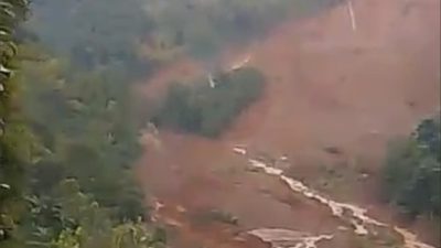 Longsor di Kepel Ngetos Makin Meluas, Aliran Sungai Sempat Tersumbat