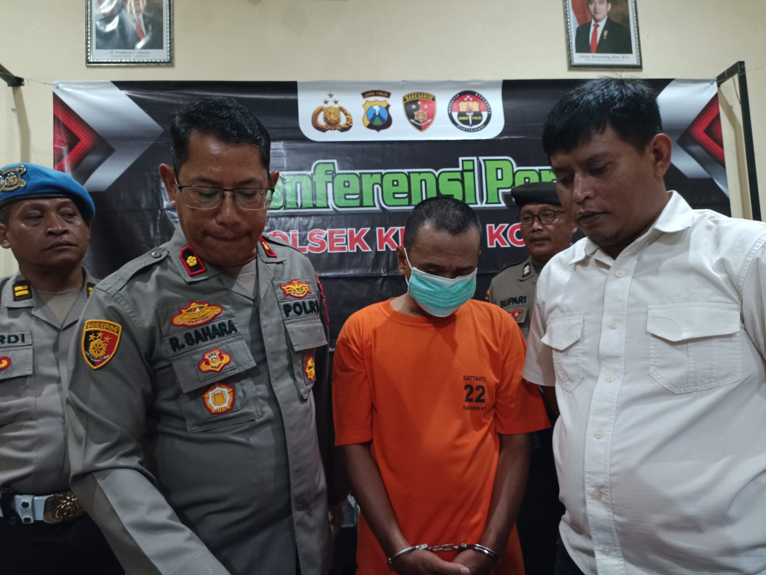 Polsek Kediri Kota Bongkar Aksi Curanmor Jaringan Bekasi, Pelaku Diciduk Saat Tidur di Depan TV