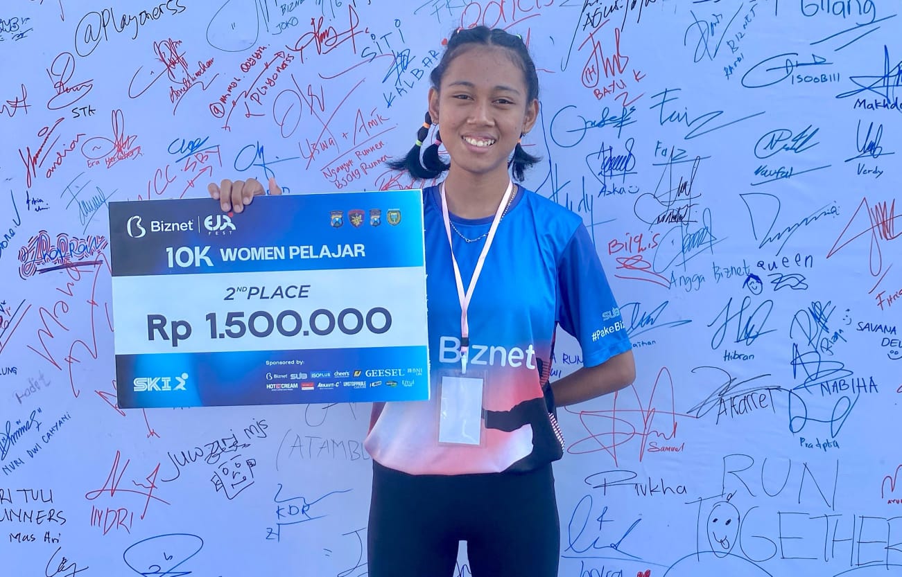 Atha Sifa Salsabella Pelari Muda yang Sukses Tembus Podium di Ajang Lari Pelajar se-Jawa