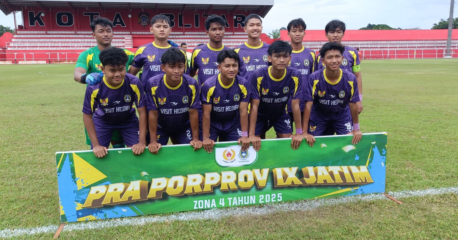 Lolos ke Porprov Jatim 2025, Tim Sepak Bola Kota Kediri Bidik Laga Final