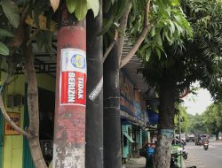 Satpol PP Nganjuk Bidik 40 Titik Baru, Tertibkan Tiang Provider Tak Berizin