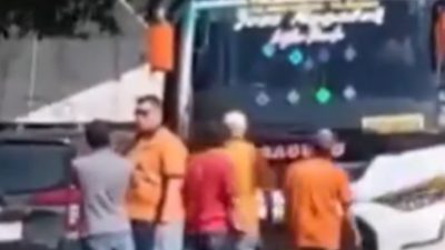 Polisi Tangkap Sopir Bus Bagong yang Viral Usai Ngeblong dan Cekcok di Jalan