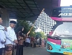 Sebanyak  240 Calon Jamaah Haji Kota Kediri Berangkat, Termuda 21 Tahun dan Tertua 85 Tahun