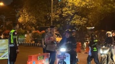 Operasi Cipta Kondisi di Kediri, 157 Pelanggar Lalu Lintas Terjaring di Depan Wisata Pagora