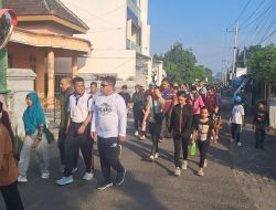 PG Pesantren Baru Gelar Jalan Santai Sambut Musim Giling, Ini yang Dilakukan Polsek Pesantren