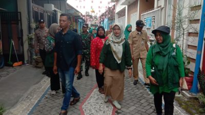 Koramil Pesantren dan Bhabinkamtibmas Dukung Penilaian Lomba Kelurahan Berseri Tingkat Madya di Tosaren