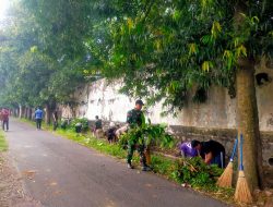 Koramil Pesantren Apresiasi Semangat Gotong Royong Tiga Pilar di Bangsal