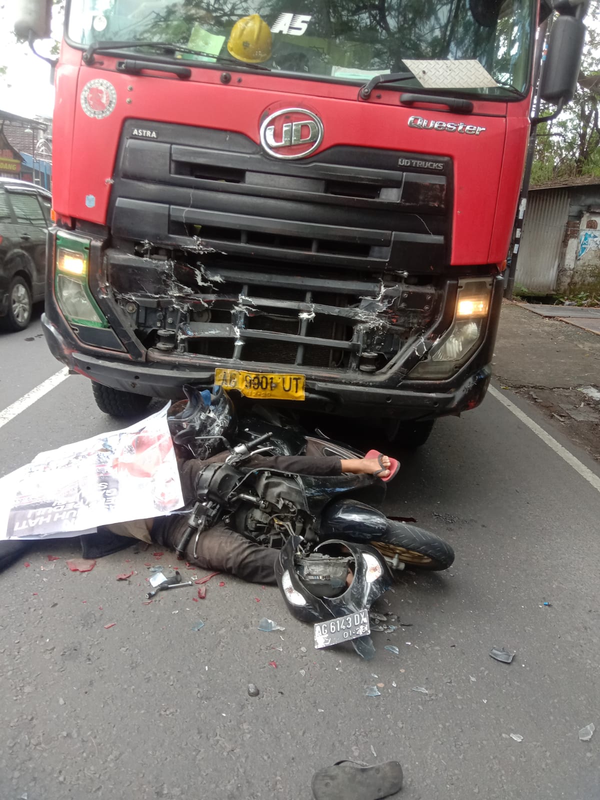 Korban Kecelakaan Maut di Depan Terminal Lama Kediri Ternyata Pria, Bukan Wanita