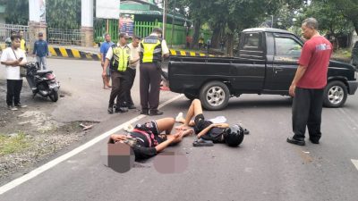 Remaja Tewas Tertabrak Truk di Depan PG Pesantren Kediri