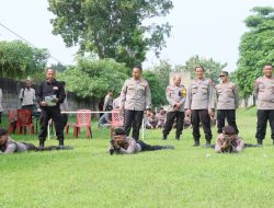 Polres Kediri Kota Asah Kemampuan Personel Lewat Latihan Menembak di Brimob