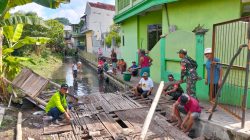 Warga Pesantren dan Koramil 0809/02 Gelar Kerja Bakti Massal, Wujudkan Lingkungan Sehat dan Bersih