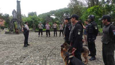 Peringatan Isa Al-Masih, Polres Kediri Perketat Keamanan di Situs Bunda Maria Pohsarang