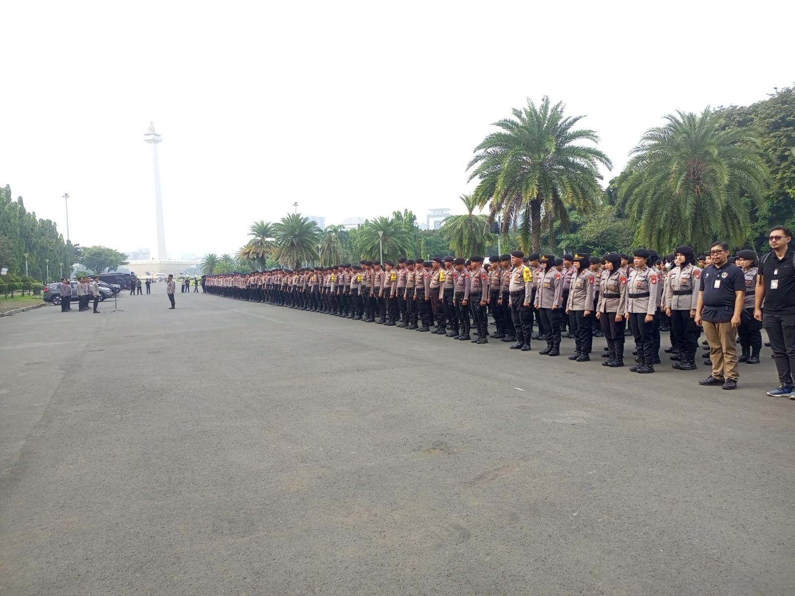 Amankan Dua Aksi Unjuk Rasa, Polres Jakpus Kerahkan 967 Personel Gabungan