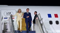 Presiden Prabowo Sambut Presiden Prancis Emmanuel Macron di Istana Merdeka