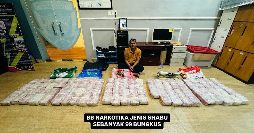 Polri Gagalkan Peredaran 99 Kg Sabu di Aceh, Satu Tersangka Diamankan