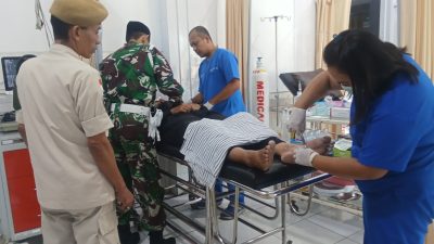 Kopka Purnomo, Anggota Provost RS DKT, Selamatkan Pengendara Motor yang Alami Kecelakaan di Mayor Bismo