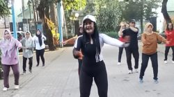 Bangun Budaya Kerja Sehat, Kelurahan Banjaran, Kota Kediri Gelar Senam, Cek Kesehatan, dan Aksi Bersih Lingkungan