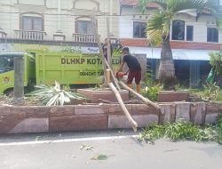 Revitalisasi Stasiun Kediri Dimulai, Sejumlah Pohon Dipangkas dan Lampu Taman Dinonaktifkan