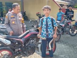 Razia Polsek Sambeng di Dua Sekolah, 24 Motor Berknalpot Brong Diamankan