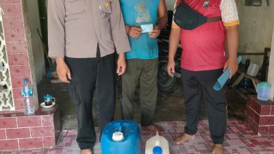 Polsek Sekaran Gencarkan Patroli Jelang Bulan Suro, Penjual Tuak Diamankan