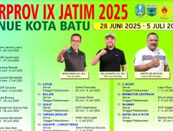 Dari Downhill hingga E-Sport, Kota Batu Jadi Tuan Rumah 18 Cabor Porprov 2025