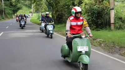 Polres Batu Gelar Batu Vespa Fest 2025 Sambut HUT Bhayangkara ke-79