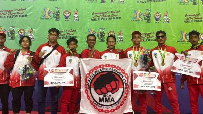 IBCA-MMA Kabupaten Kediri Raih Tiga Emas dan Satu Perak dalam Porprov Jatim IX 2025