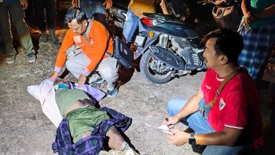 Diduga Sakit, Warga Datengan Ditemukan Meninggal di Saluran Air Sawah Mojoroto