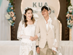 Potret Yono Bakrie dan Vini Caroline Nikah Sederhana di KUA, Serasi Kenakan Kain Motif Wayang Pemberian Asri Welas