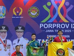 Taekwondo Kota Kediri Rebut Perak dan Perunggu di Porprov Jatim 2025, Bidik Emas Hari Ini
