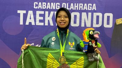 Porprov Jatim 2025, Kota Kediri Amankan Dua Emas Perdana dari Cabor Taekwondo