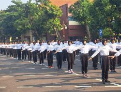 Jelang HUT RI ke-80, Paskibra Kabupaten Kediri Matangkan Latihan