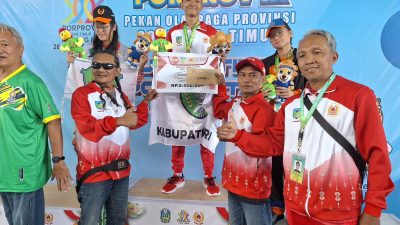 Cabor Akuatik Kabupaten Kediri Raih Dua Emas di Porprov Jatim IX 2025