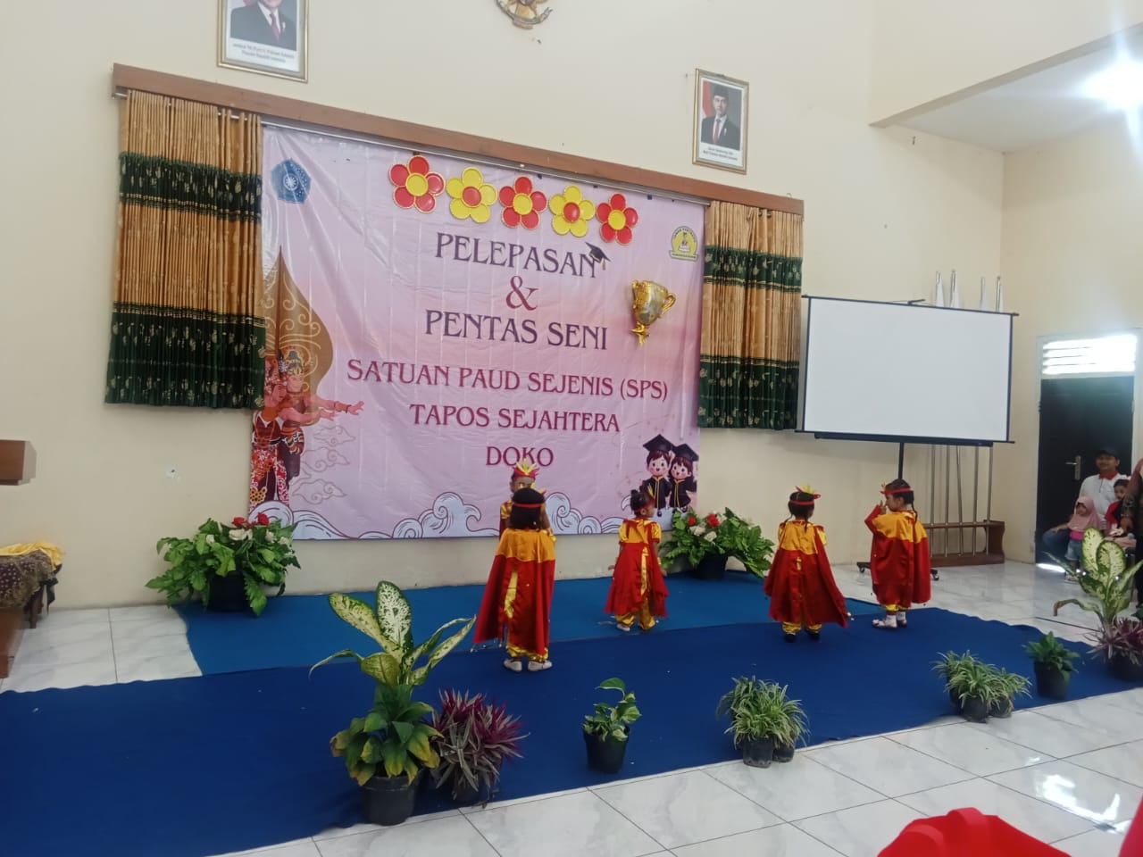 Pentas Seni dan Pelepasan SPS Tapos Sejahtera Doko Meriah, Dihadiri Kades Diah Widarni 
