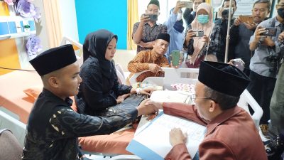 Terhalang Kondisi Kesehatan, Sepasang Kekasih di Ponorogo Gelar Akad Nikah di Rumah Sakit