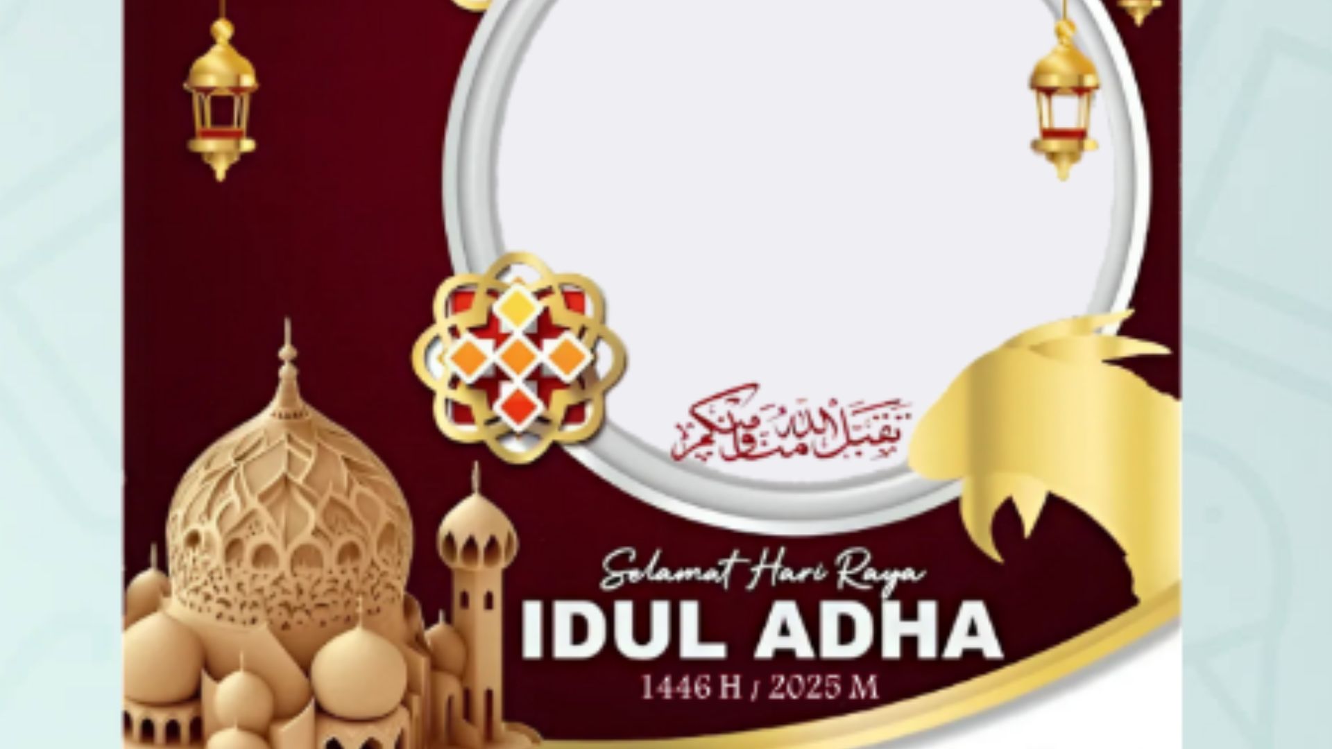 25 Desain Twibbon Hari Raya Idul Adha 2025 GRATIS!
