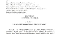 Ancaman COVID-19 Muncul Lagi! Kemenkes RI Terbitkan Surat Edaran Kewaspadaan