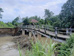 Jembatan di Desa Suwaru Tulungagung Ambles, Warga Terpaksa Memutar 1 Kilometer