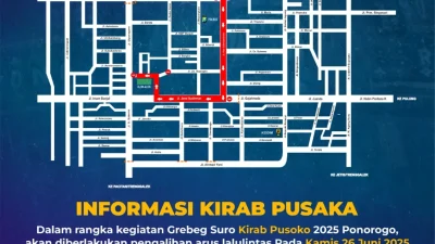 Tiga Pusaka Ponorogo Akan Dikawal Dalam Kirab Grebeg Suro, Sejumlah Jalan Ditutup Total
