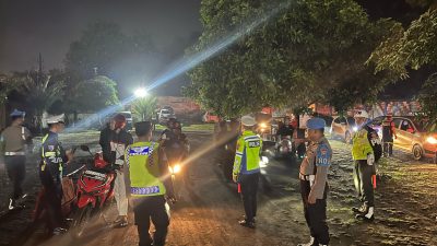 Sebanyak 84 Pengendara Terjaring Razia di Sekitar Pagora, Polres Kediri Kota Tindak Tegas Pelanggar