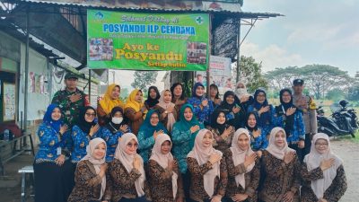 Tiga Pilar Tosaren Dampingi Kunjungan Ning Faiqoh ke Posyandu Cendana