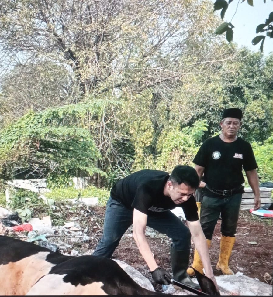 Raffi Ahmad Sembelih Sendiri Hewan Kurban, Salurkan 112 Ekor ke Berbagai Daerah