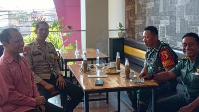 Soliditas Babinsa dan Bhabinkamtibmas Tosaren Jadi Contoh Harkamtibmas di Kota Kediri