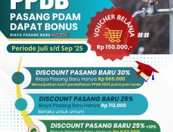 PDAM Kota Kediri Beri Diskon Pemasangan Baru Hingga 30 Persen, Berlaku Tiga Bulan