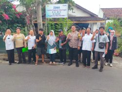 Bhabinkamtibmas Kelurahan Kaliombo Kawal Penilaian Lomba Zero Waste DLHKP Kota Kediri