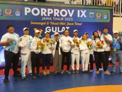 Sumbang Dua Emas, Gulat Lamongan Angkat Peringkat Kontingen di Porprov Jatim IX