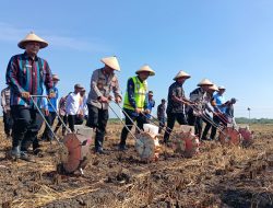 Polres Lamongan Tanam Jagung di Kedali, Dukung Program Ketahanan Pangan Nasional
